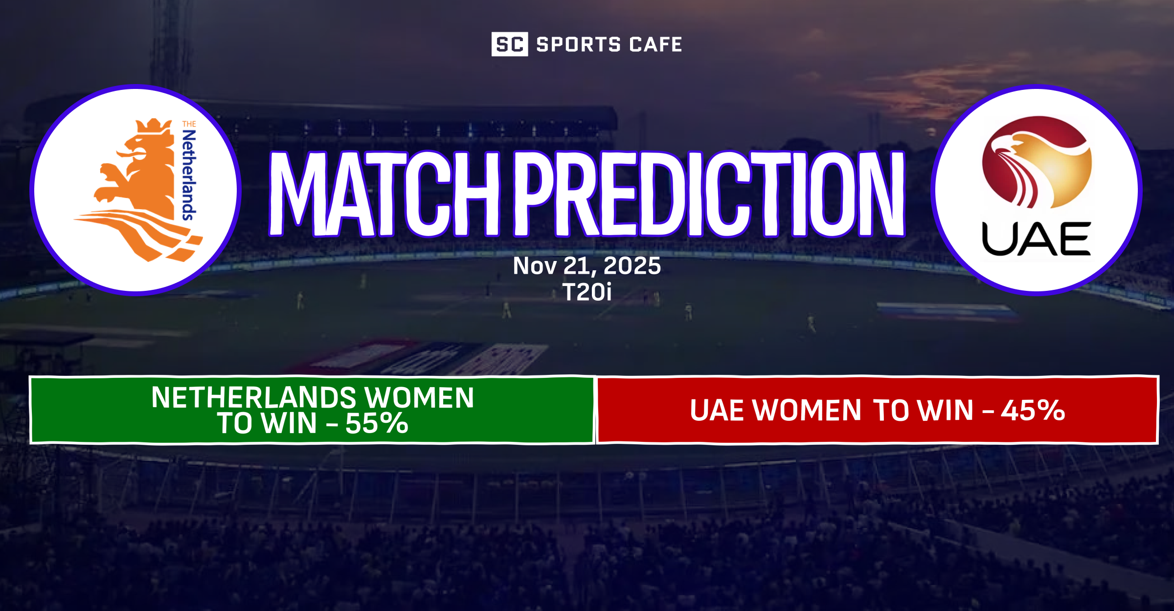 Netherlands Women vs UAE Women
